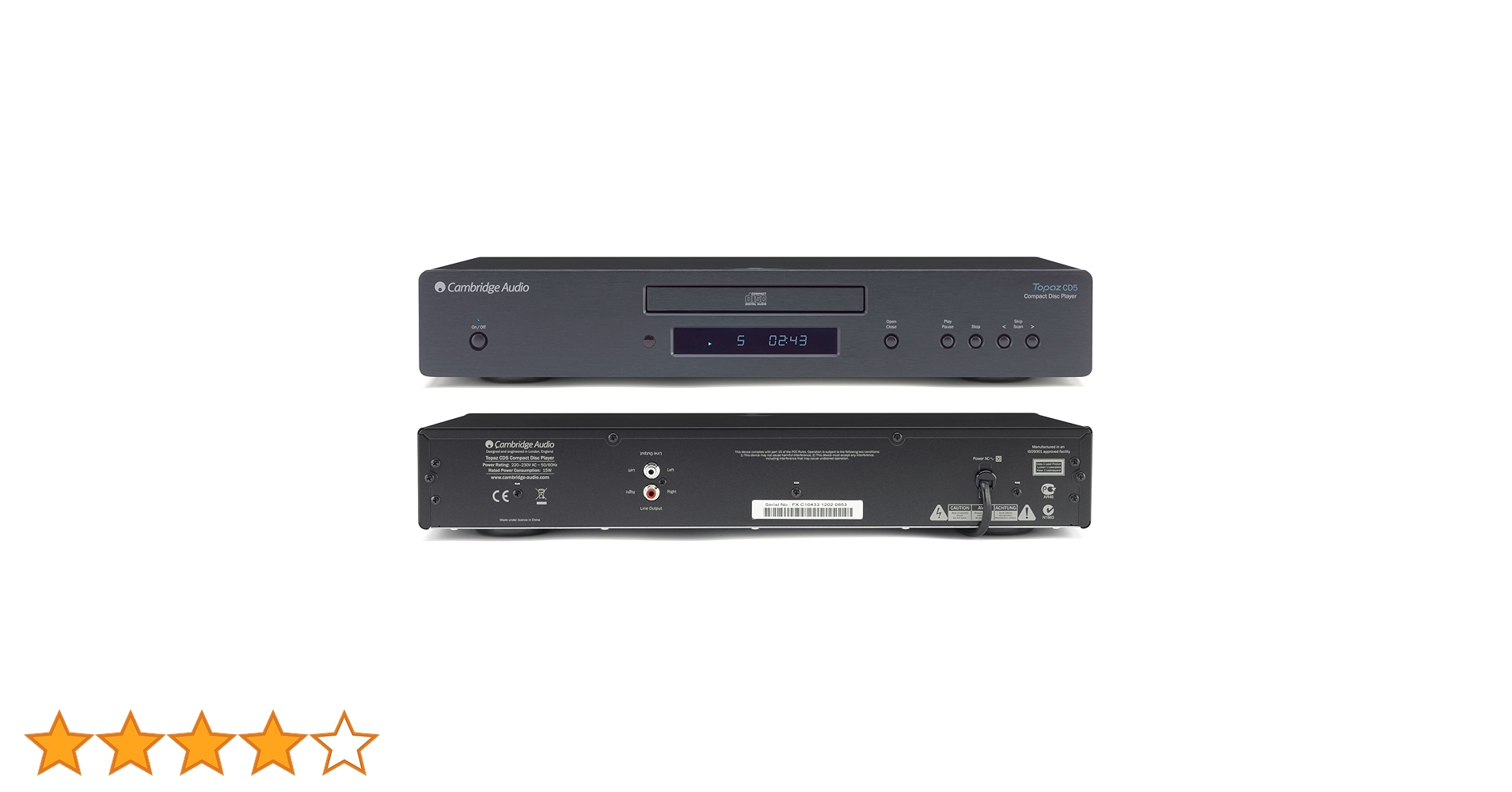 ケンブリッジ　オーディオ　Topaz CD5 Cambridge Audio TOPAZ CD5 | うしおの徒然なるままに